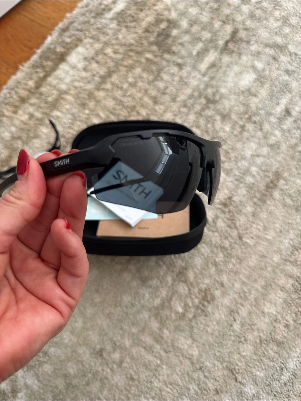 SMITH Resolve Black Sport Sunglasses with Gray Lenses